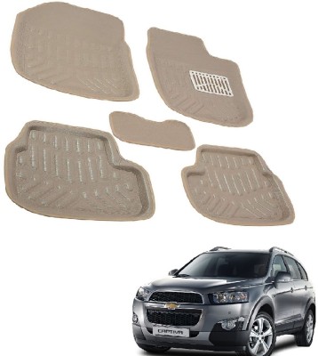 ROSHNEER ENTERPRISES PVC 3D Mat For  Chevrolet Captiva(Beige)