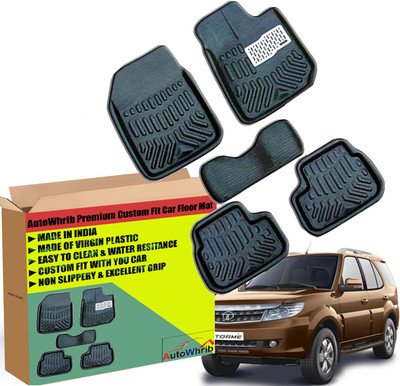 Autowhrib Plastic 3D Mat For  Tata Safari Storme(Black)