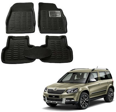 SLSHILPA Plastic 3D Mat For  Skoda Yeti(Black)