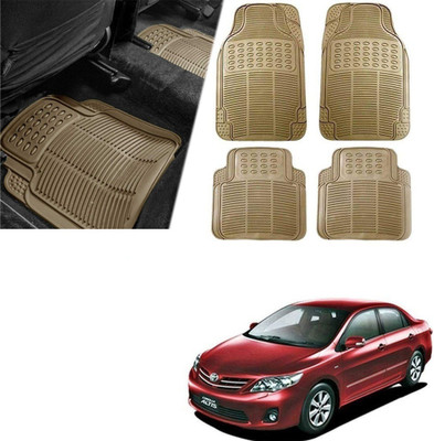 Znee Smart Rubber Standard Mat For  Universal For Car(Beige)
