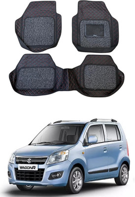 Arnejaa Leatherite 7D Mat For  Maruti Suzuki WagonR(Red, Black)