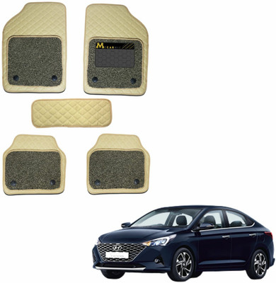 Mecarnic Leatherite 7D Mat For  Hyundai Universal For Car(Beige)