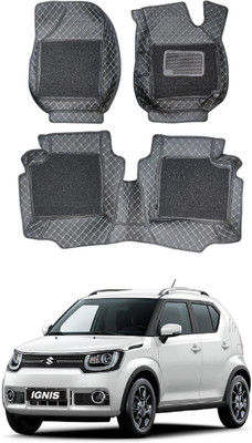Autoxygen Leatherite 7D Mat For  Maruti Ignis(Black)