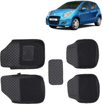 Kingsway Leatherite 7D Mat For  Maruti Suzuki A-Star(Black)