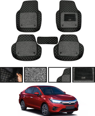 AYW Leatherite 7D Mat For  Honda Universal For Car(Black)