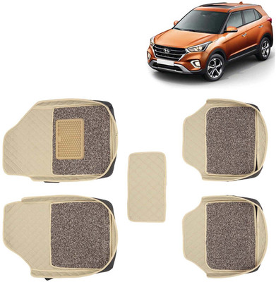 Kingsway Leatherite 7D Mat For  Hyundai Creta(Beige)