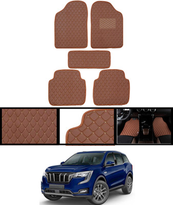 MATIES Leatherite Standard Mat For  Mahindra Universal For Car(Brown)