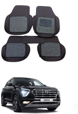 Autocom Leatherite 7D Mat For  Hyundai Creta(Black)