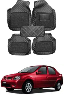 arneja trading company Leatherite 7D Mat For  Renault Logan Edge(Silver, Black)