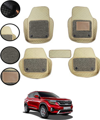ABJD Leatherite 7D Mat For  Kia Seltos(Beige)