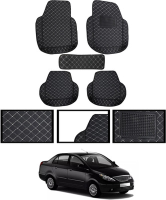 monolive Leatherite Tray Mat For  Tata Manza(Black)