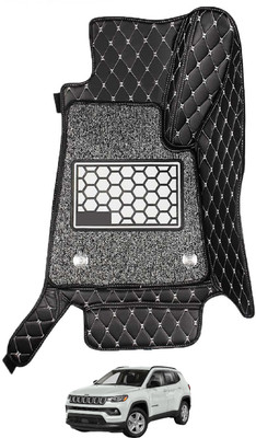 Euro Care Leatherite 7D Mat For  Jeep Compass(Black)
