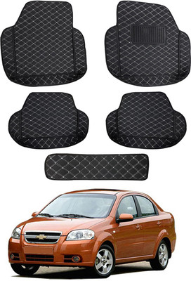 RKPSP Leatherite 7D Mat For  Chevrolet Aveo(Black)