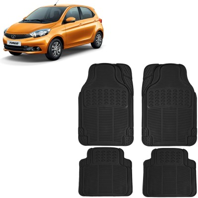 INSURE AUTOMOTIVE Rubber, PVC Standard Mat For  Tata Tiago, Universal For Car(Black)