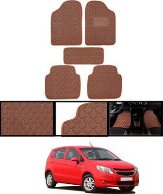 MATIES Leatherite Standard Mat For  Chevrolet Sail UVA(Brown)