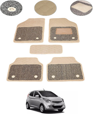 MSNP Leatherite 7D Mat For  Hyundai Eon(Beige)