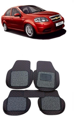Arnejaa Leatherite 7D Mat For  Chevrolet Aveo(Red, Black)