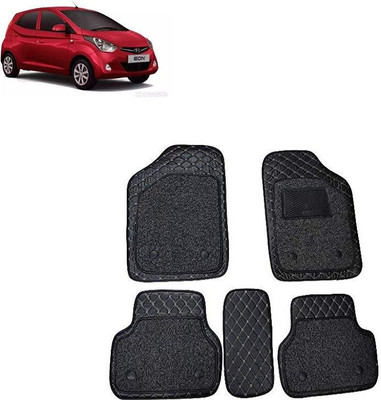 TOFIT ENTERPRISE Leather 7D Mat For  Hyundai Eon(Black)