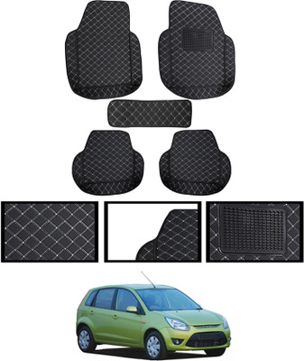 ABJD Leatherite 7D Mat For  Ford Figo(Black)
