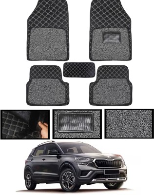 MATIES Leatherite 7D Mat For  Skoda Kushaq(Black)