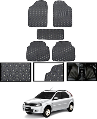 MATIES Leatherite Standard Mat For  Mahindra Verito Vibe(Black)
