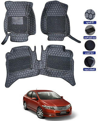 VIAZ VENTURES Leatherite 7D Mat For  Honda City i-Vtec(Black)