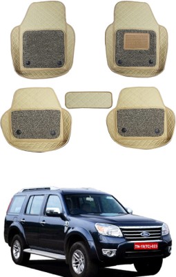 MATIES Leatherite 7D Mat For  Ford Universal For Car(Beige)