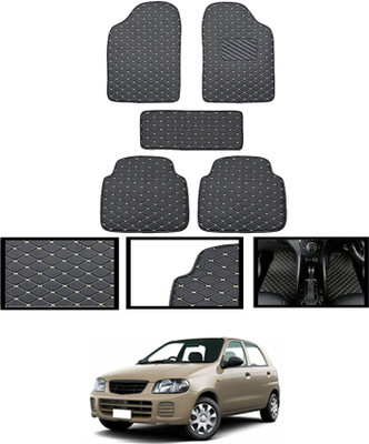MATIES Leatherite Standard Mat For  Maruti Suzuki Alto(Black)