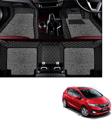 Autoclow Leatherite 7D Mat For  Honda Jazz(Silver, Silver)