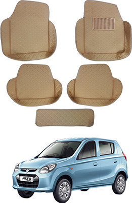 MATIES Leatherite 7D Mat For  Maruti Suzuki Alto 800(Beige)