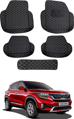 MATIES Leatherite 7D Mat For  Kia Sonet(Black)