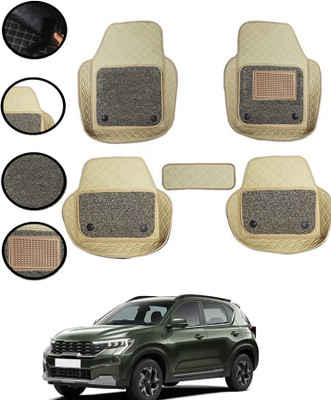MSNP Leatherite 7D Mat For  Kia Sonet(Beige)
