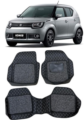 Arnejas Leatherite 7D Mat For  Maruti Suzuki Ignis(Silver, Black)