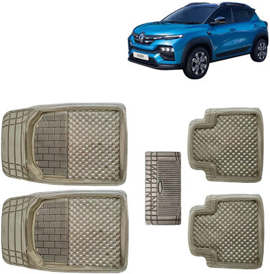 Kingsway PVC Tray Mat For  Renault Kiger(Brown)