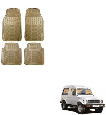 MOTO BEAST PVC, Rubber Standard Mat For  Maruti Gypsy(Beige)