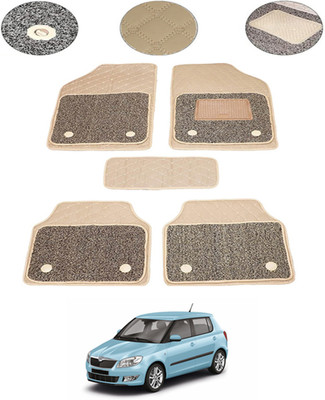 MSNP Leatherite 7D Mat For  Skoda Fabia(Beige)