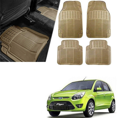 Znee Smart Rubber Standard Mat For  Universal For Car(Beige)