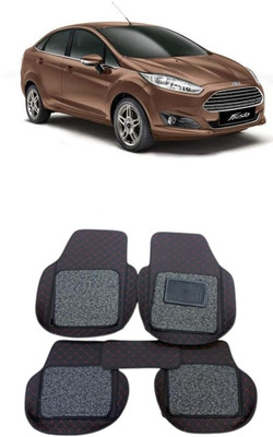 Arnejaa Leatherite 7D Mat For  Ford Fiesta(Red, Black)