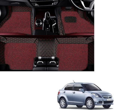 Autoclow Leatherite 7D Mat For  Maruti Suzuki Swift Dzire(Red, Red)