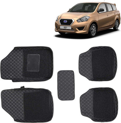 Kingsway Leatherite 7D Mat For  Datsun Go+(Black)