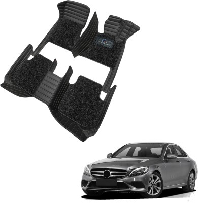 AutoFurnish Leatherite 9D Mat For  Mercedes Benz C200(Black, Beige)