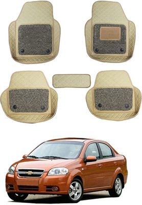 MATIES Leatherite 7D Mat For  Chevrolet Aveo(Beige)