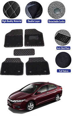 MATIES PVC 7D Mat For  Tata Universal For Car(Black)