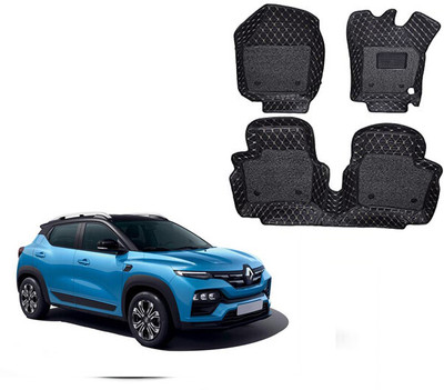 Autorepute Leather 7D Mat For  Renault Kiger(Black)