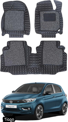 FF TRADERS Leatherite 7D Mat For  Tata Tiago, Tigor EV(Black, Silver)