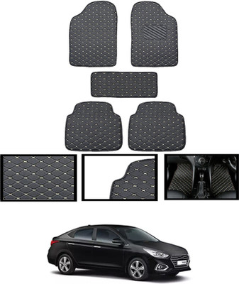 CCMM Leatherite Standard Mat For  Hyundai Verna(Black)