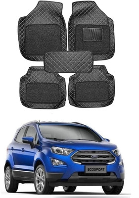 arneja trading company Leatherite 7D Mat For  Ford Ecosport(Silver, Black)