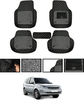 MATIES Leatherite 7D Mat For  Tata Safari Storme(Black)