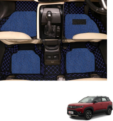 Autoclow Leatherite 7D Mat For  Maruti Suzuki New Brezza(Blue, Blue)