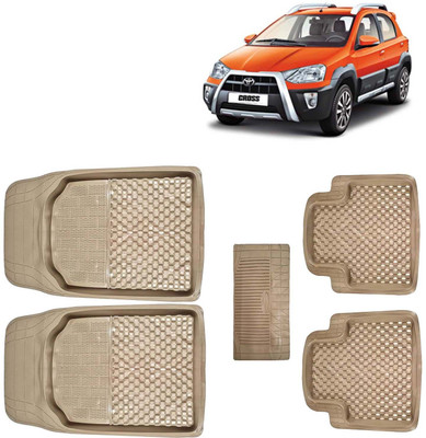 Kingsway PVC Tray Mat For  Toyota Etios Cross(Beige)